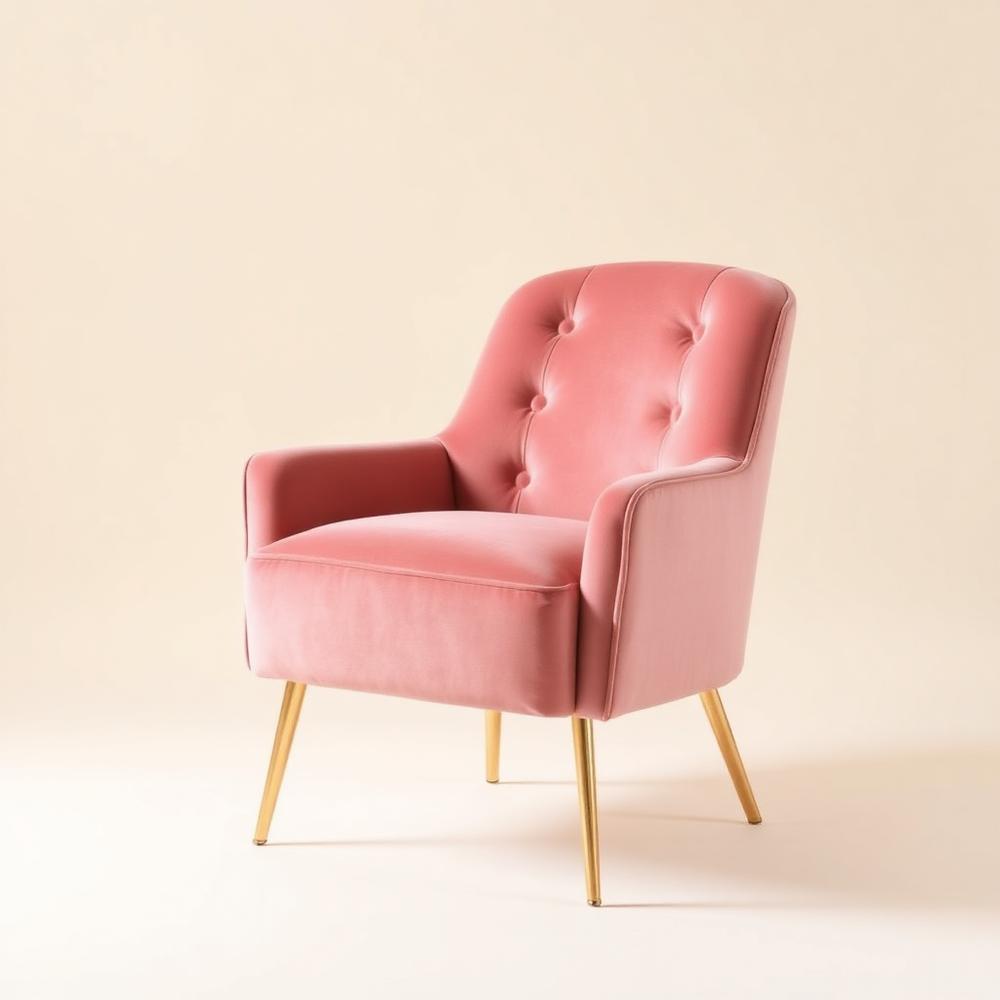 Rosalie Blush Accent Chair