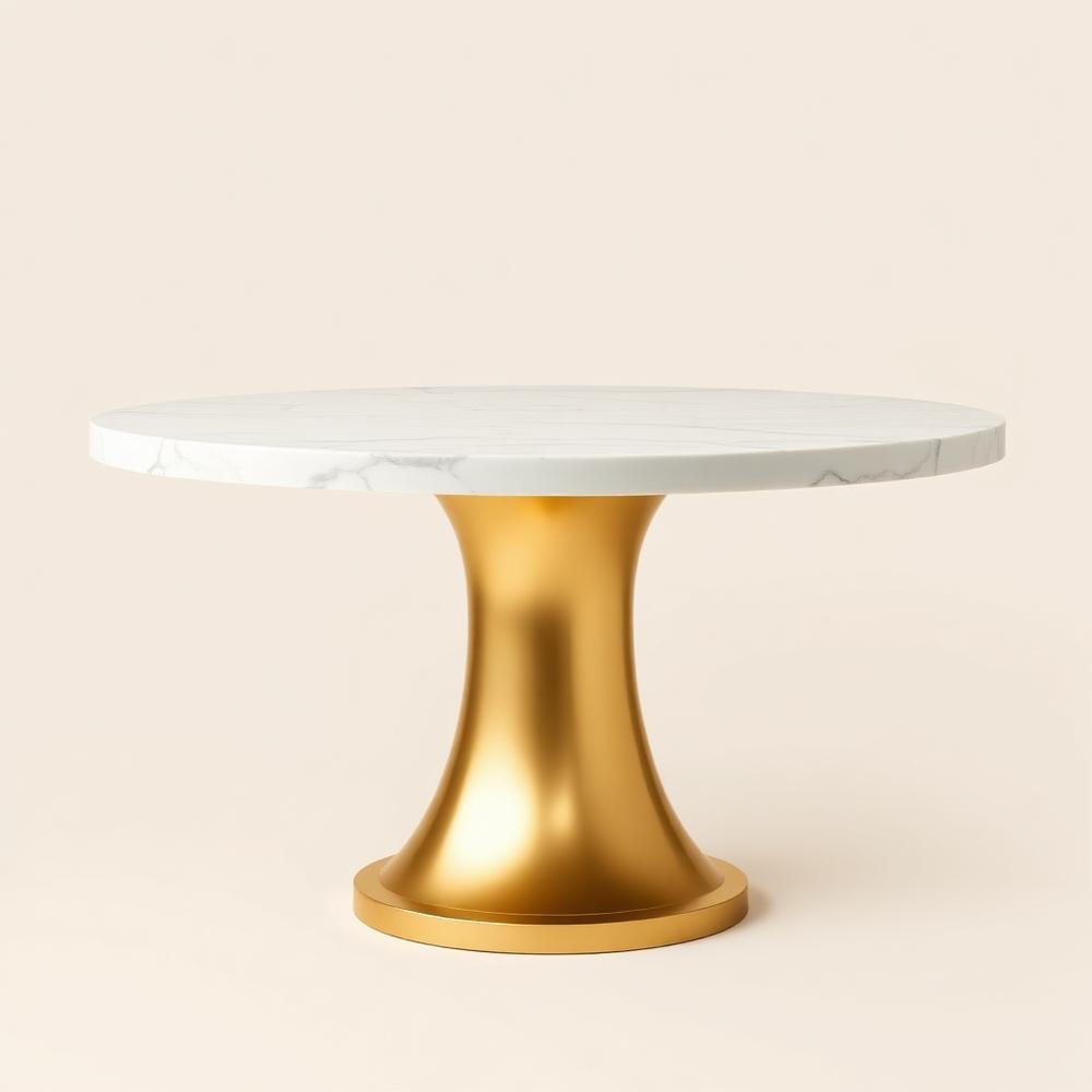 Carrara Marble Round Dining Table